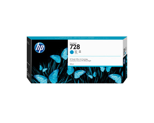HP Genuine Ink 728 300-ML Cyan Designjet Ink Cartridge — image 1