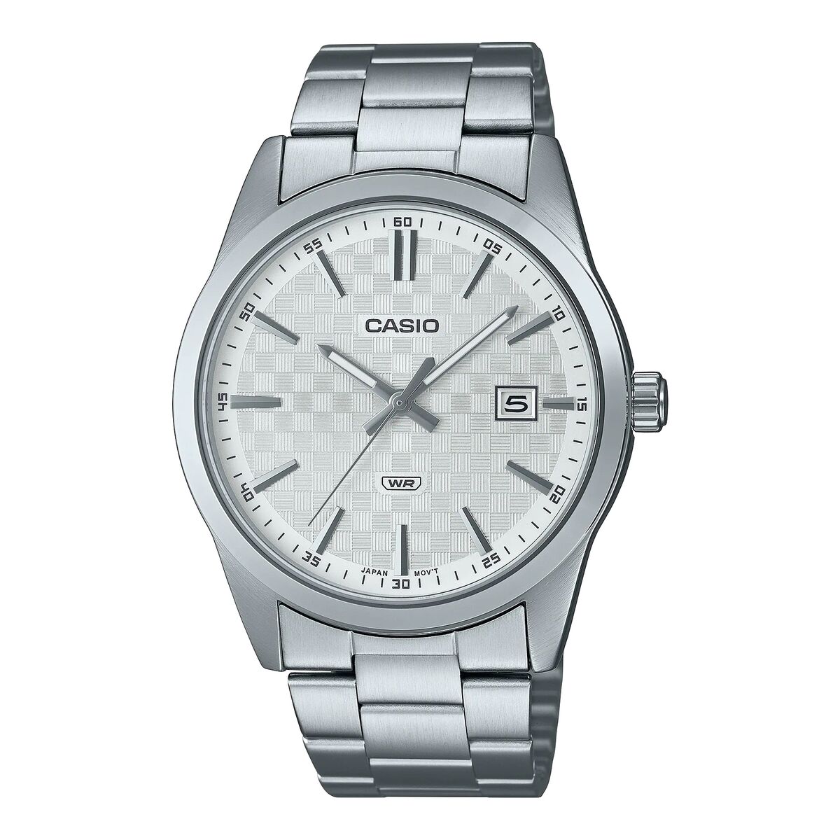 Casio Men's Watch Casio Date Carbon Look Dial -Silver (Ø 41 Mm)