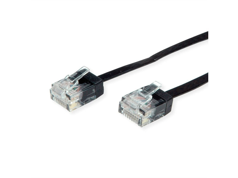 Roline UTP Network Cable KAT.6A Class Ea Ultra-slim Black 2M