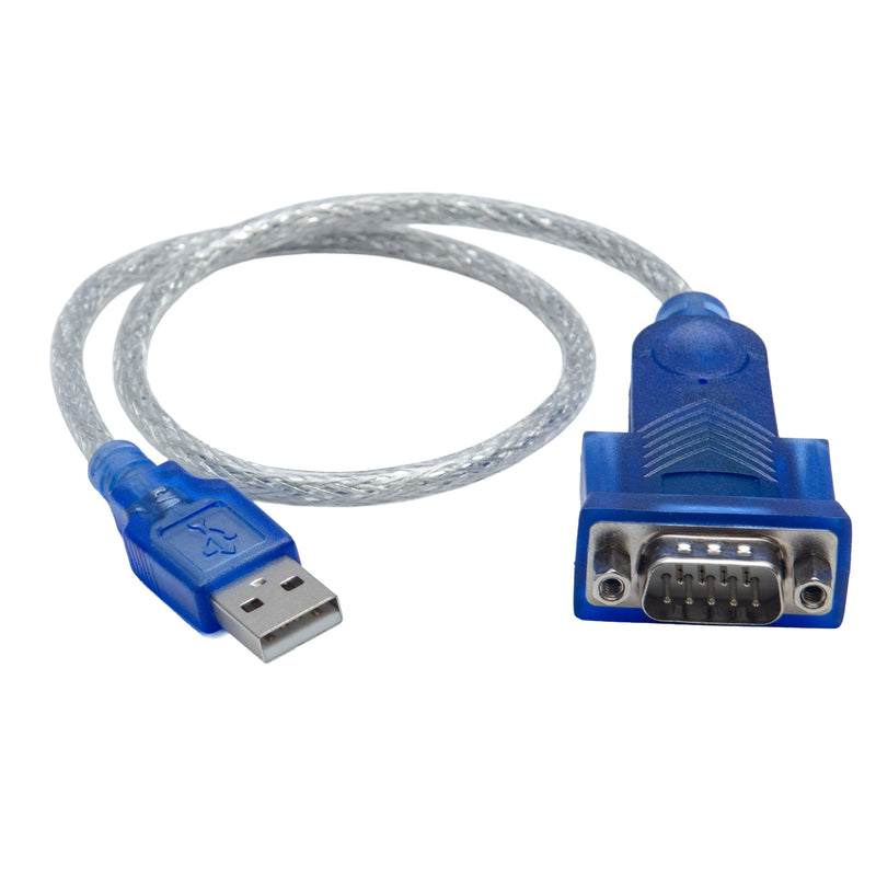 C2G USB To DB9 Serial Adapter Cable Adapter Serie USB RS-232 Blue