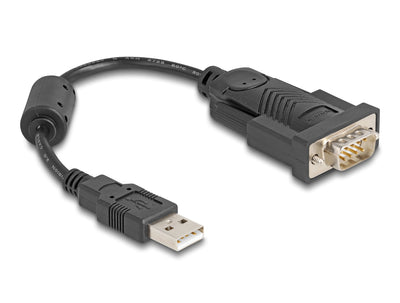 Delock 61549 Adapter USB 2.0 Tipo-a a 1 X Serie RS-232 D-sub 9 Pines Male With Núcleo Ferrita 0,25M — image 1