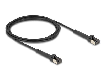 Delock RJ45 Slim Network Cable CAT.6A U FTP Acodable Black 2M — image 1