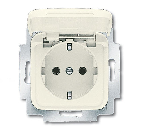 Busch Jaeger Bj 20EUK-212 Socket Power M.tapa Abatible Busch-duro 2000 Si White — image 1