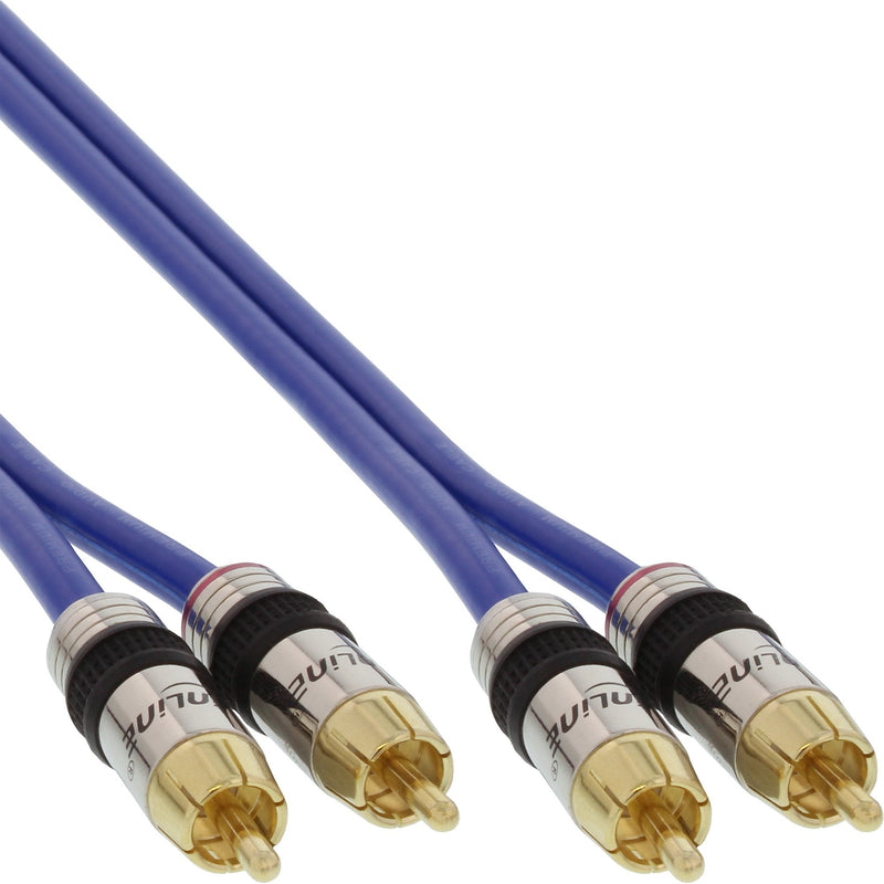 Inline Cable Audio Premium Rca 2X Rca Male a Male 15M