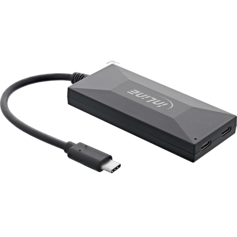 Inline® USB 3.2 GEN.1 Otg Hub, USB Typ-c a 2 Port Typ-c And 3 Port Typ-a, With 5V/3A Power Supply, Black