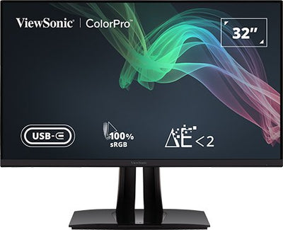 Viewsonic Monitor LED - 4K - 32INCH - 350 NITS - Resp 5MS - 100% Pantone Srgb - USB-C 60W - Incl 2X2W Speakers — image 1