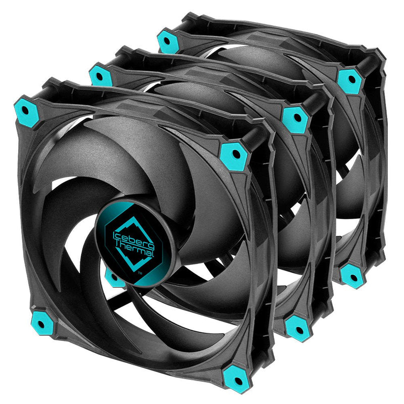 Iceberg Thermal Fan Icegale Silent - 120MM Black (3ER Pack)*
