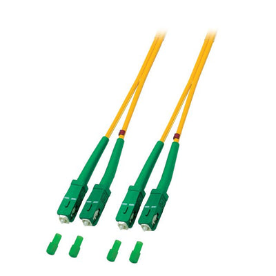 Efb Dupl. Network Cable Sc Apc-sc APC9 125 OS2 Lszh 3MM 0.5M And — image 1