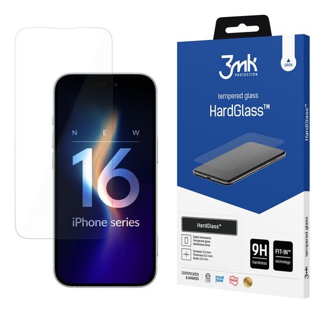 Hardglass Iphone 16 Pro 6,3 Glass Tempered 9H