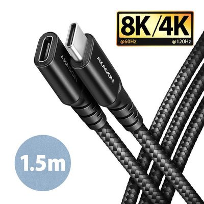 Axagon Cable BUCM32-CF15AB USB 3.2 Gen 2X2 1,5M USB C Black — image 1