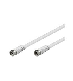 Goobay Mercodan RG59, 2.5M Cable Coaxial 2,5M White