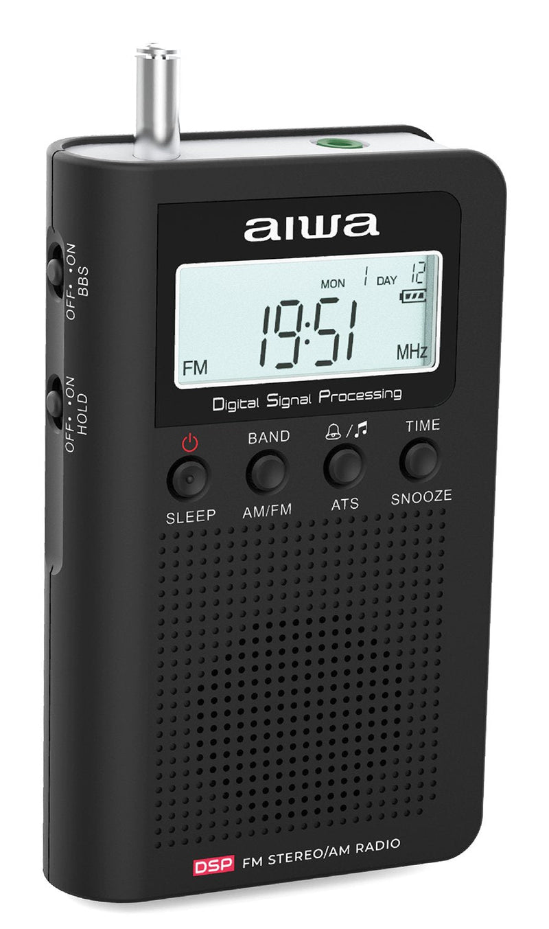 Aiwa Radio Digital Laptop RSD-45BK Screen LCD Speaker Headphones