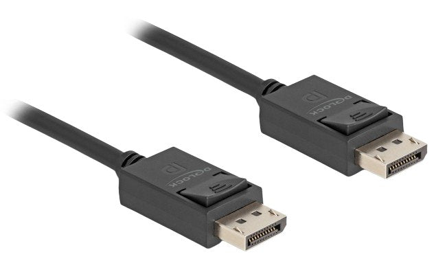 Delock 80491 Cable DisplayPort Coaxial 16K 60 HZ 80Gbps 1M