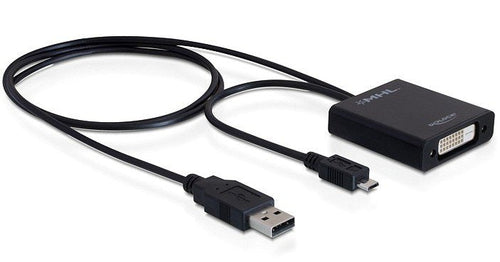 Convertidor Mhl Micro USB + USB-A a DVI 24 + 1 H — image 1
