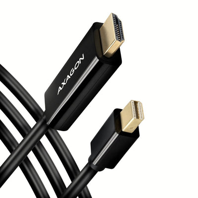 Axagon RVDM-HI14C2 Mini-DisplayPort Zu HDMI Adaptadorcable, 4K/30 Hz, 180CM Lang - Black — image 1