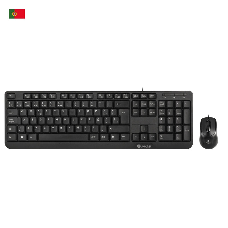 Ngs Wired Set Cocoa Kit Keyboard Multimedia And Mouse With Cable