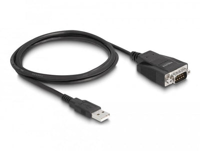 Delock 64222 Adapter USB 2.0 Tipo-a Male a 1 X Serie RS-232 D-sub 9 Male With Screws And Tuercas Protection Es — image 1