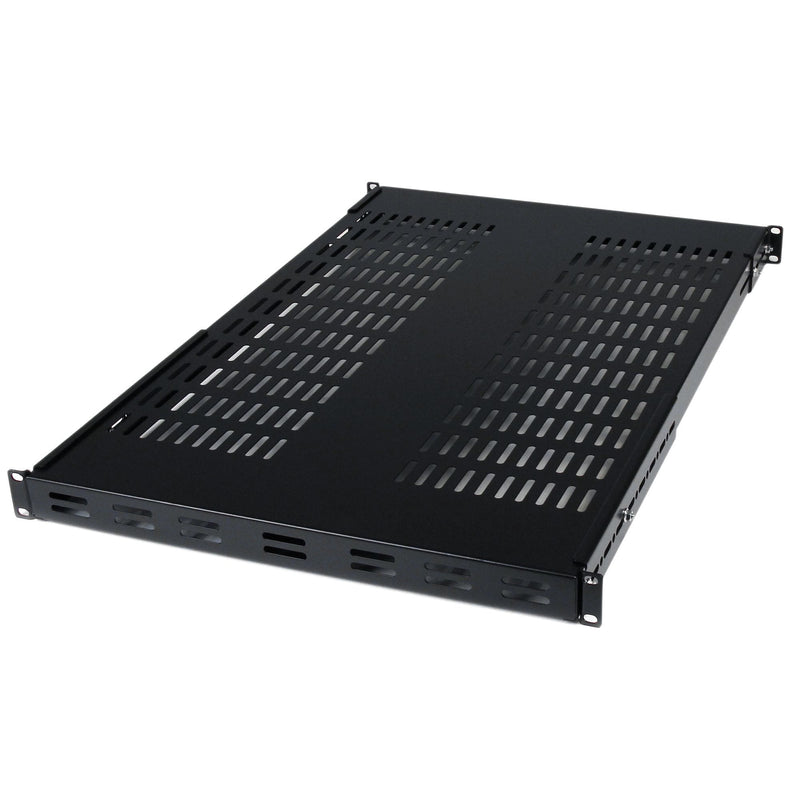 StarTech.com Shelf Tray Fixed Gabinete Rack Servers With Depth Adjustable Shelf Bastidor Black 1U 19