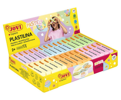 Jovi Expositor 30 Pastillas Plastilina 50GR - Colours Pastel - 100% Vegetal - Muy Moldeable - No Se Seca - — image 1