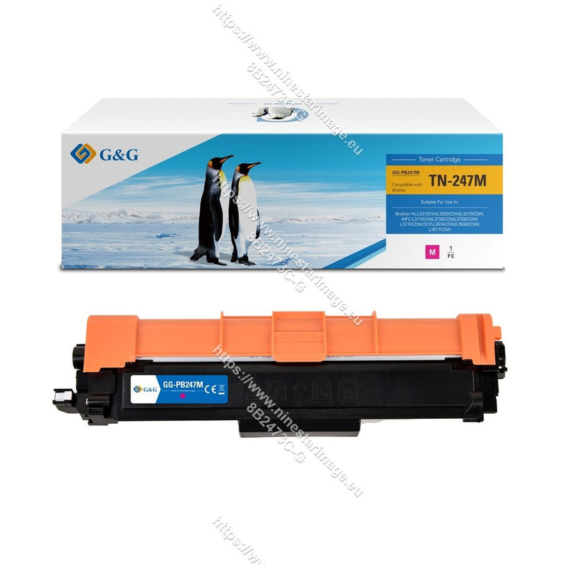 G&g Toner Compatible With Brother TN-247M Magenta