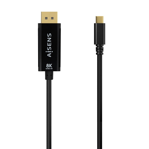 Aisens USB Cable -c a DisplayPort 8K@60HZ - USB-C/M-dp/M - 1.80M - Black — image 1