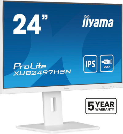 Iiyama Monitor 23,8 XUB2497HSN-W2 16:9 HDMI + DP + USB-C Lift — image 1