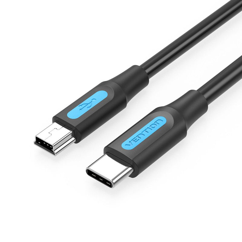Vention USB Cable 2.0 Type-c Cowbf USB Type-c Male Miniusb Male 1M Black