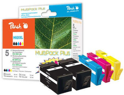 Peach 319222 Ink Black 920XL, Cyan Magenta Yellow 5 Pieces — image 1