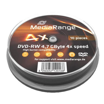 Mediarange Dvd-rw 4,7GB 10PCS Spindel 4X — image 1