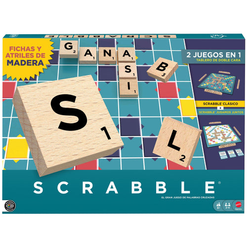 Set Desk Scrabble Core Wood Spanish — image 1