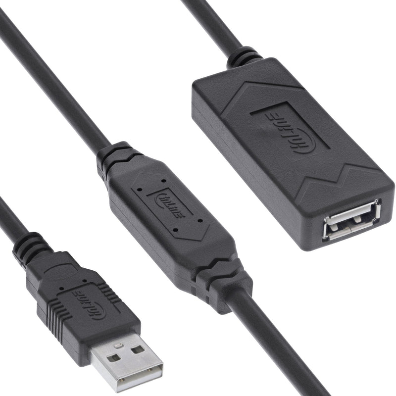 Inline® USB 2.0 Active Extension, USB-A Male/Female, 25M