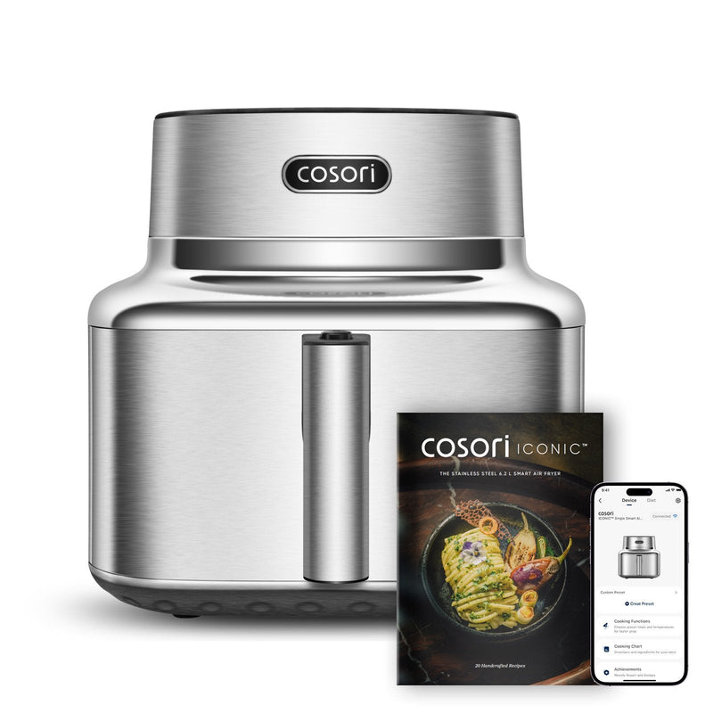 Cosori Airfryer Iconic 6,2L Stainless Steel CAF-SE601S-CEU CAFSE601SCEU (CAF-SE601S-CEU)