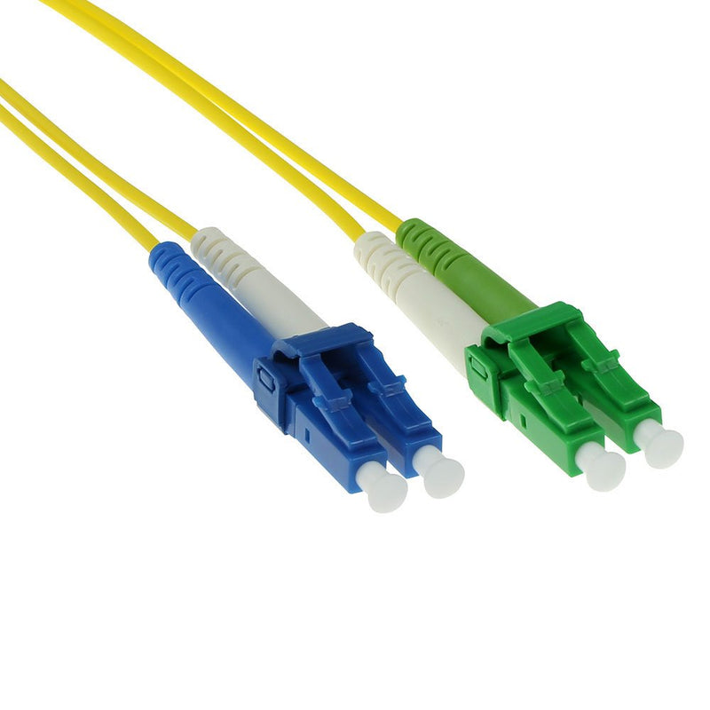 2 Meter Lszh Singlemode 9 125 OS2 Fiber Patch Cable Duplex With Lc Apc And Lc Upc Connectors