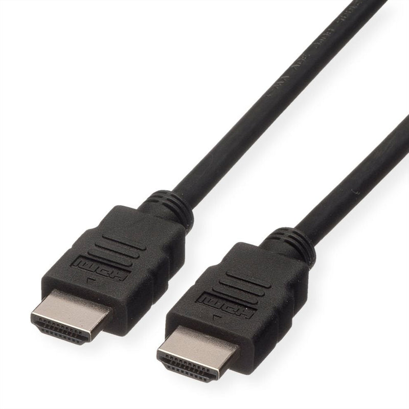 Roline Green HDMI High Speed Cable With Ethernet, Tpe, Black 3M