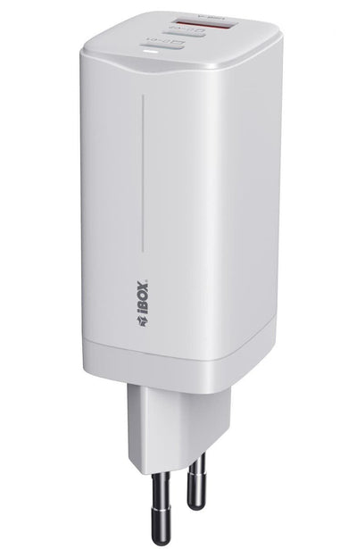 Ibox C-65 PD65W Universal Charger GaN USB-C Cable White — image 1