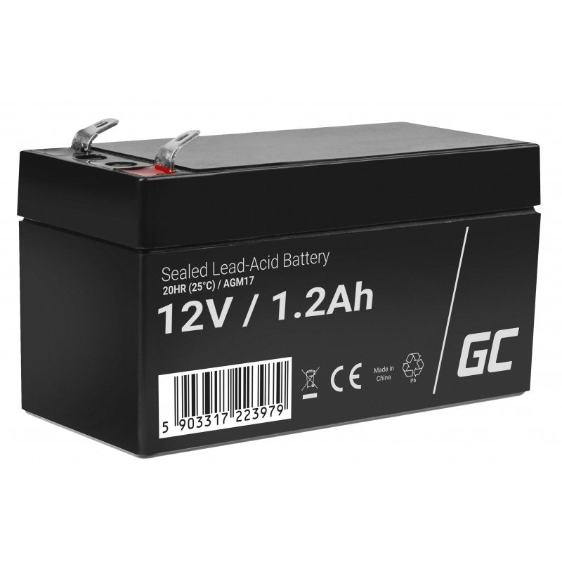 Green Cell Battery Agm 12V 1.2AH