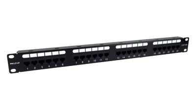 Phasak Panel Transferencia UTP 19 CAT.6A Dual 24 Ports 1U Black — image 1