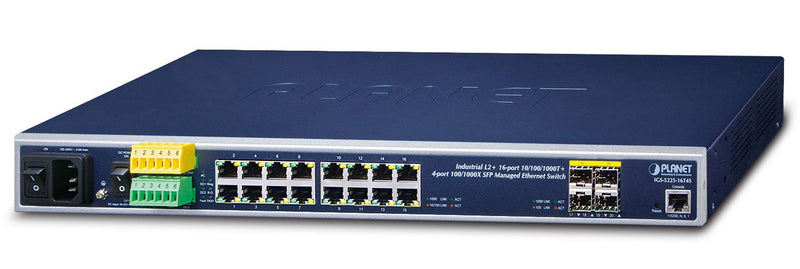 Planet IGS-5225-16T4S Switch Gestionado L2 + Gigabit Ethernet (10/100/1000) Black 1U