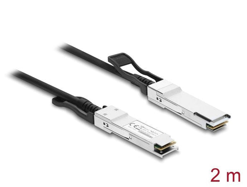 Delock Twinax Cable Qsfp + Connector Male a Qsfp + Connector Male 40Gbps 2M — image 1