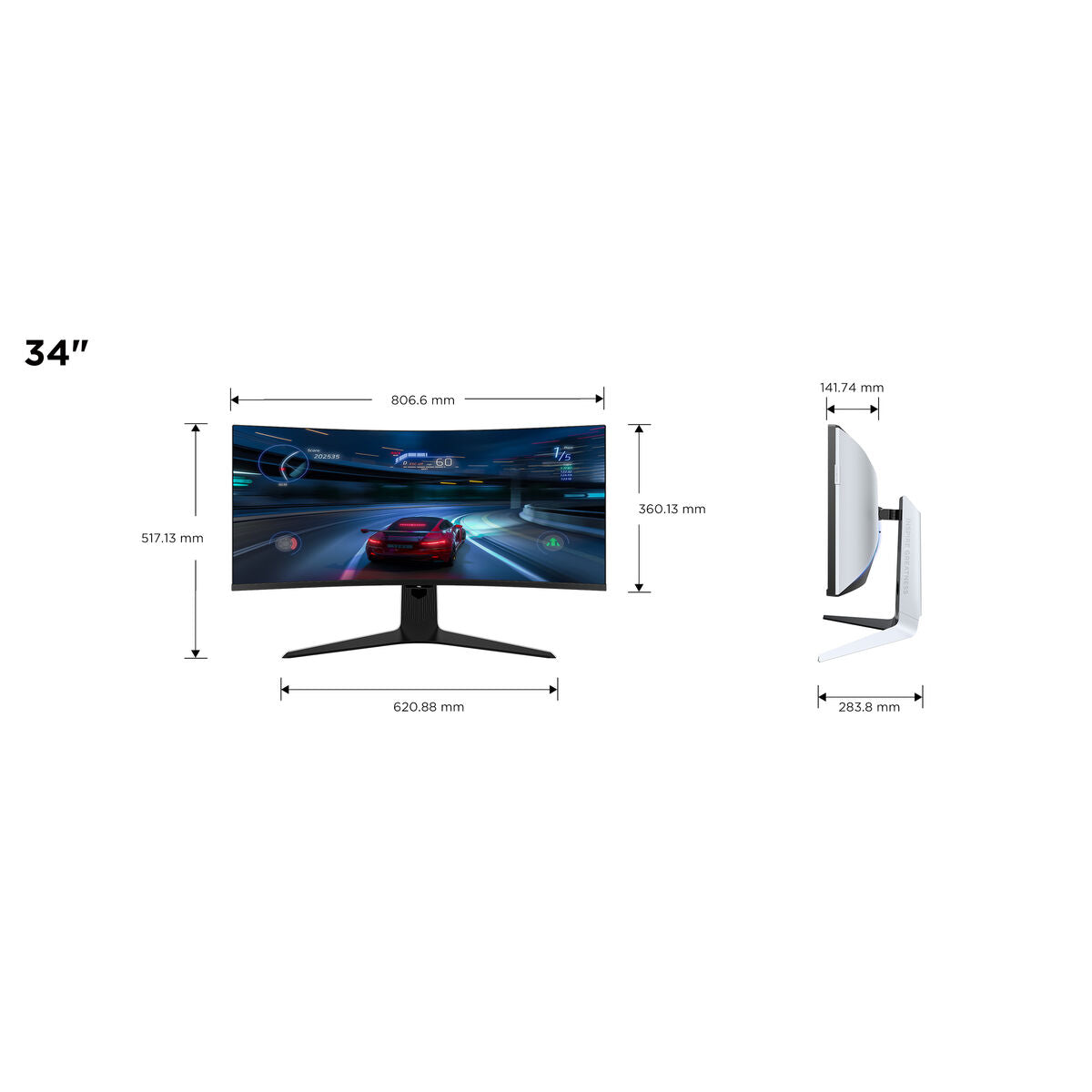 Tcl Monitor Tcl 34R83Q Lcd 37"
