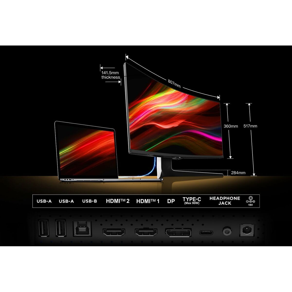 Tcl Monitor Tcl 34R83Q Lcd 37"