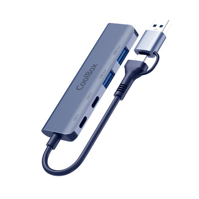 Coolbox Hub 4 Ports Lite USB (2XUSB3.2 + 2x USB-C) — image 1