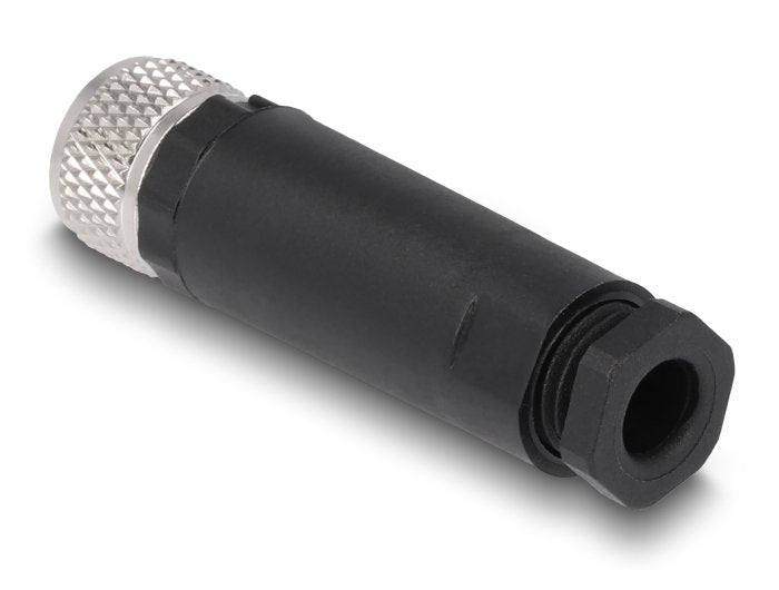 Delock M8 Connector A-kodiert 4 Pin Connector Female Zur Assembly With Connection Atornillada