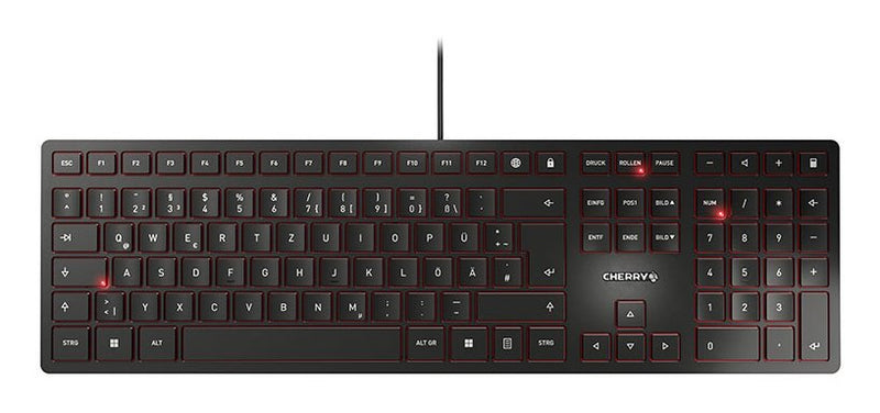 Cherry Kc 6000 Slim Keyboard USB Qwertz German Black