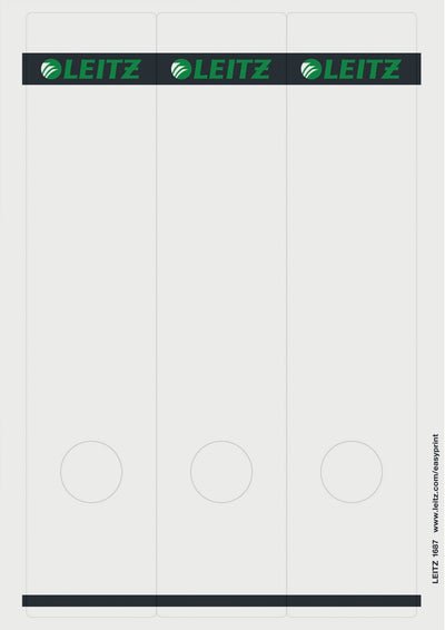 Leitz Labels Ring Binder 1687-85 Grey - 75 Units — image 1