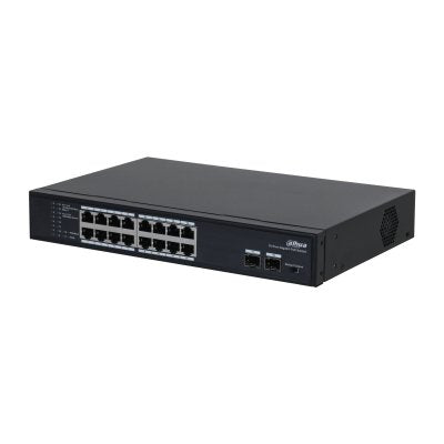 Dahua PFS3218-16GT-135 Switch PoE 16 Ports Gigabit + 2 Uplink Gigabit Sfp 135W LAYER2 — image 1
