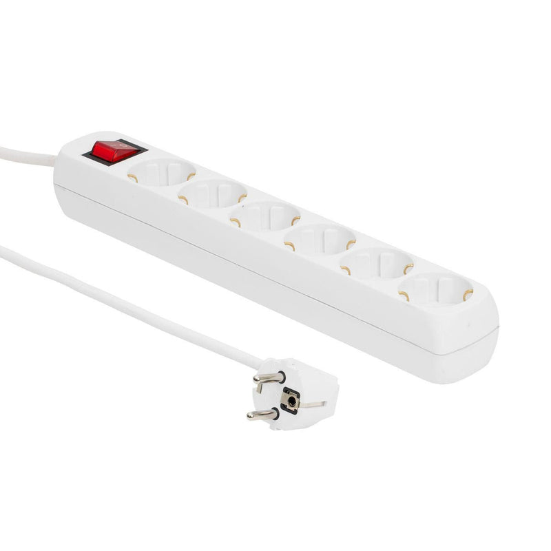 Microconnect GRU006W Base Múltiple 1,8M 6 Salidas AC Indoor White