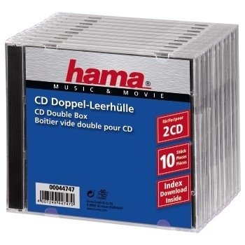 Hama Cd Double Box 10PCS Jewel-case 44747