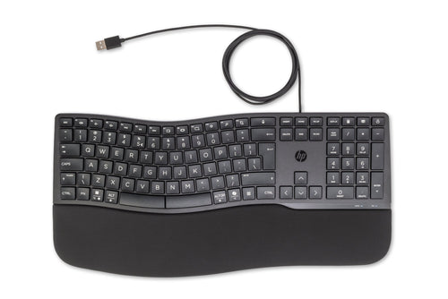 HP 480 Comfort Wired Keyboard Home USB QWERTY English Black — image 1