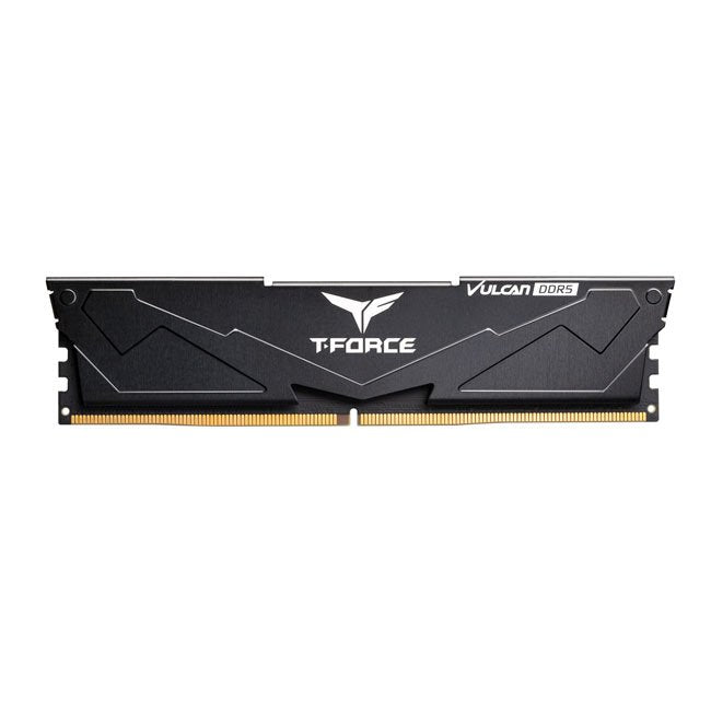 Memory DDR5 32GB Kit 2X16GB PC 6000 Team T-force Vulcan FLBD532G6000HC38ADC01 Black